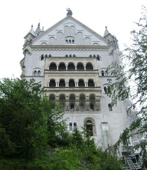 Le château de Neuschwanstein, voulu par Louis II de Bavière, près de Schwangau
