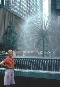 Fontaine au pied du Rockefeller Center à New York