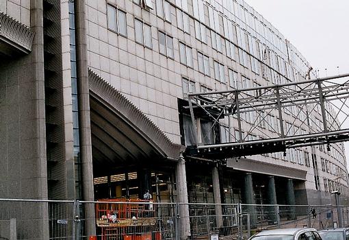 Un des bâtiments du complexe du Parlement européen à Bruxelles