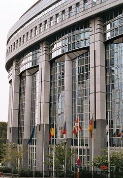 La partie nord du complexe du Parlement européen à Bruxelles