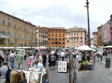 La Piazza Navona, dans le centre historique de Rome, a été construite sur les ruines d'un hippodrome antique