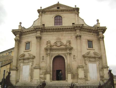 L'église des Ames saintes du Purgatoire (S. Anime del Purgatorio), place de la République (piazza della Reppublica) à Ragusa Ibla
