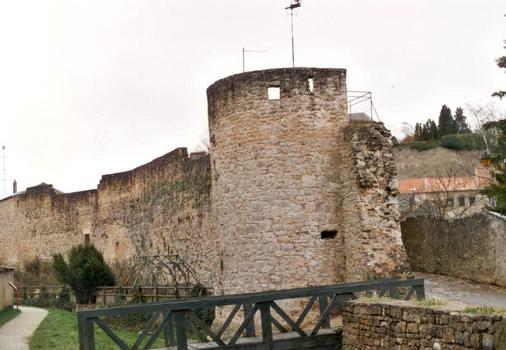 Medieval city walls of Rodemack