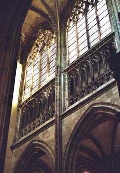 Les voûtes et les nefs de l'église Saint-Maclou à Rouen