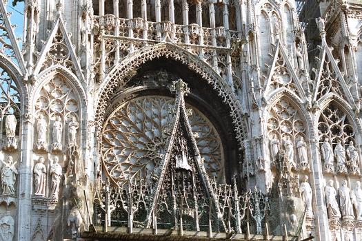 Détails de la façade de la cathédrale de Rouen