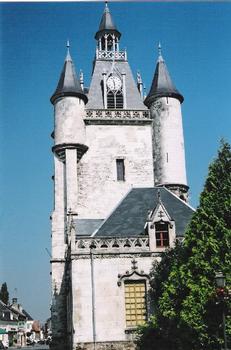 Le beffroi gothique de la ville de Rue (Somme)
