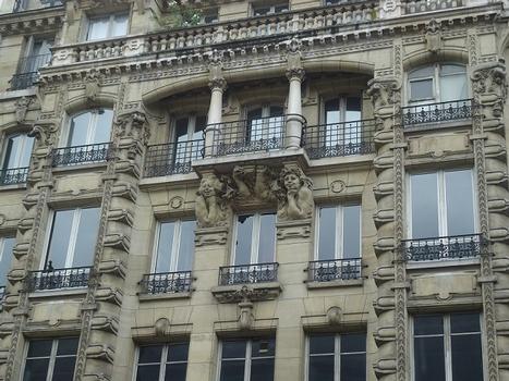 L'immeuble 39 rue Réaumur, face au Conservatoire des Arts et Métiers