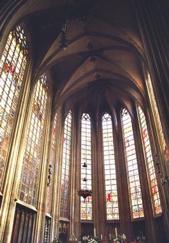 Les voûtes du choeur de l'église Notre-Dame-du-Sablon, à Bruxelles (14e siècle)