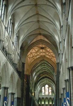 La voûte (gothique) de la cathédrale de Salisbury