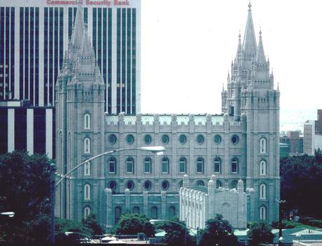 Salt Lake Temple, Hauptkirche der Mormonen in Salt Lake City, Utah