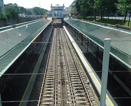 La gare du métro (ligne U4) de Schönbrunn