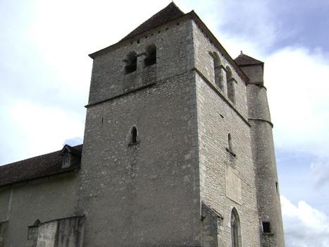 L'église fortifiée de Saint-Circq Lapopie (Lot)