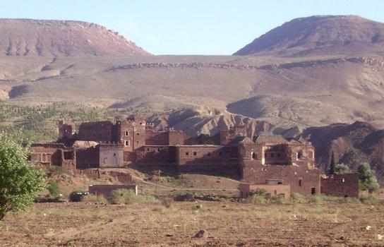 La casbah (forteresse) du Glaoui (le gouverneur de Marrakech au 19e siècle) à Telouèt, dans la province de Ouarzazate