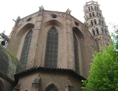 Le chevet de l'église du couvent des Jacobins à Toulouse