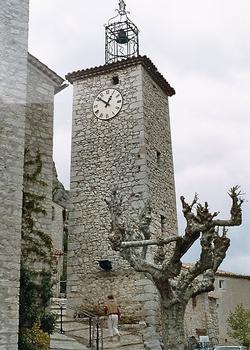 La tour de l'horloge de Trigance (Var)
