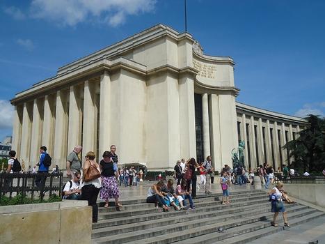 Le Palais de Chaillot, sur l'esplanade du Trocadéro (Paris 16e)