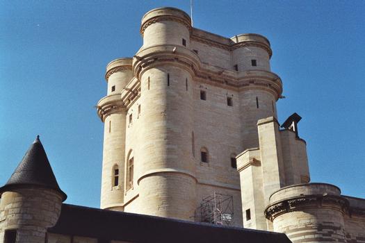 La porte nord, l'entrée, l'enceinte et la tour du donjon de Vincennes