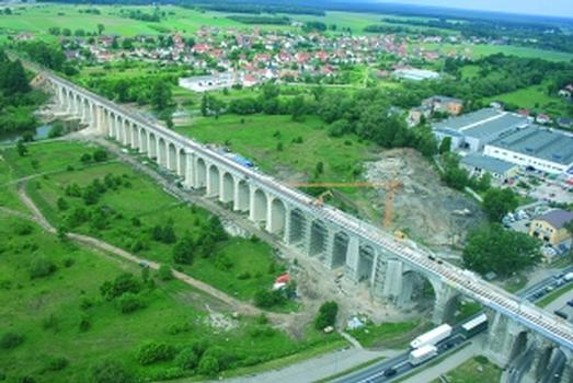 Ertüchtigung des Eisenbahnviadukts Boleslawiec/Polen im Rahmen der E 30 Modernisierung