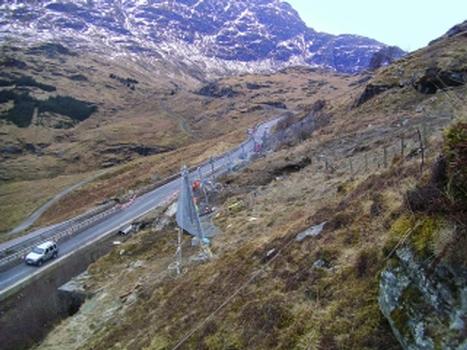 Hangmuren- und Murgang-Barrieren in Schottland