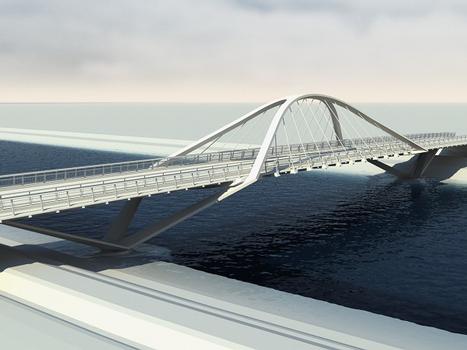 Nuevo puente sobre el río Llobregat en la Carretera Puerto-Aeropuerto