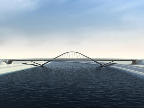 Nuevo puente sobre el río Llobregat en la Carretera Puerto-Aeropuerto
