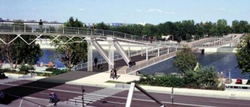 Bercy-Tolbiac Footbridge in Paris