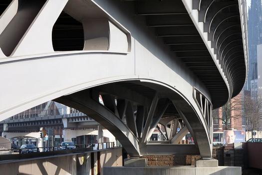 Binnenhafen Viaduct for Hamburg elevated transit system