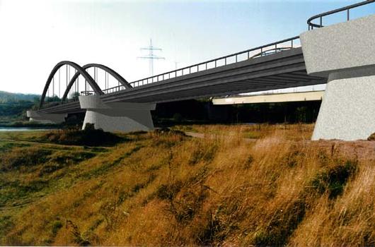 Querspange Rehlingen, Brücke über die Saar