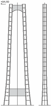 Storda Bru – Bauabschnitte der Pylonen