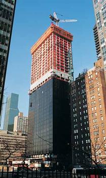Trump World Tower, New York.Under construction