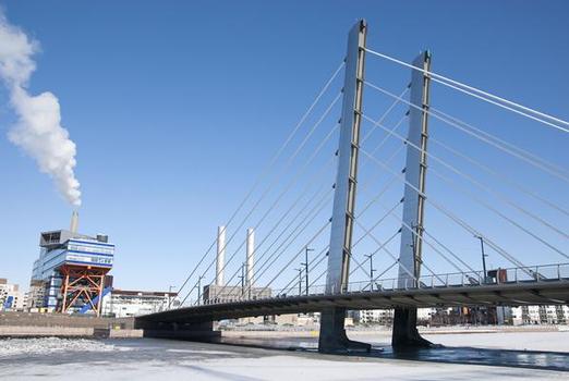 The first bridge to be built making extensive use of BIM - The recently completed Crusell cable-stayed bridge in Helsinki