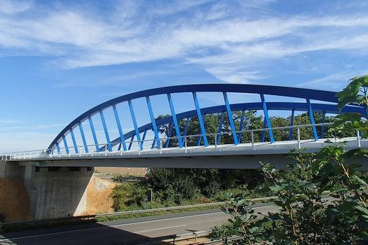 Railroad bridge across the A 4 Motorway near Düren