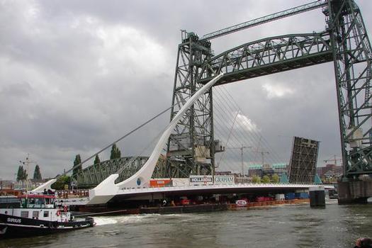 The Macken Street bridge on its way from Rotterdam to Dublin