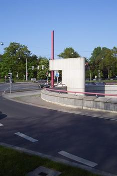 Road junction at the Pferdeturm in Hanover