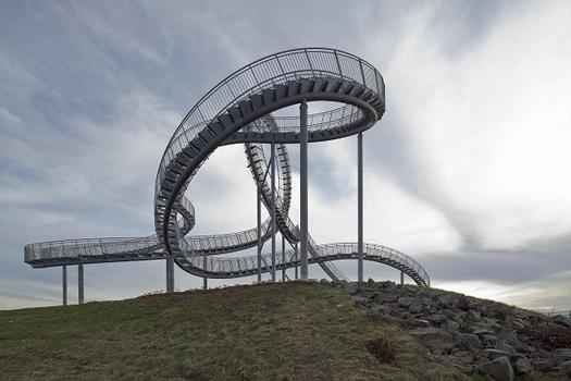 Sculpture "Tiger & Turtle – Magic Mountain" by Heike Mutter and Ulrich Genth