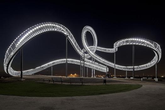 Sculpture "Tiger & Turtle – Magic Mountain" by Heike Mutter and Ulrich Genth