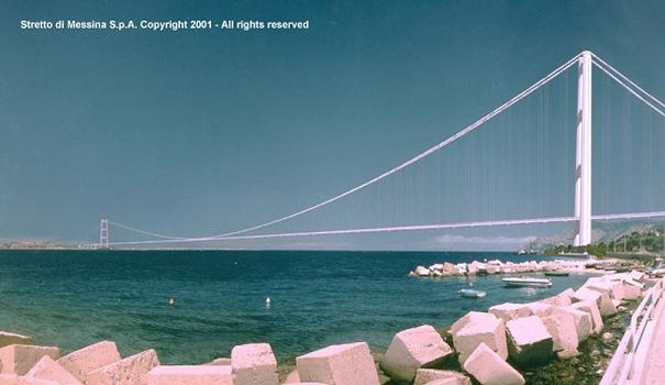 Hängebrücke über die Meerenge von Messina, Ausschreibungsentwurf