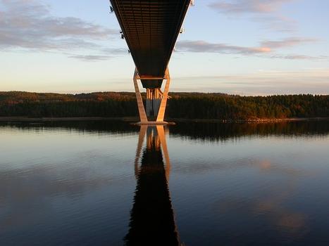 Uddevalla-BrückeBlick vom Fundament des zweiten Pylons