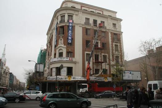 Das Projekt in der Calle de Goya in Madrid vor der Sanierung