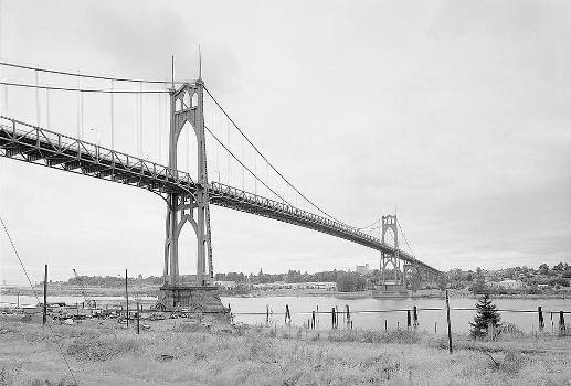 Saint John's Bridge, Portland, Oregon. (HAER, ORE,26-PORT,13-1)