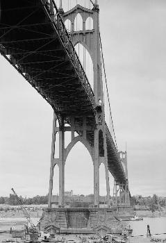 Saint John's Bridge, Portland, Oregon. (HAER, ORE,26-PORT,13-2)