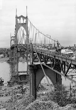 Saint John's Bridge, Portland, Oregon. (HAER, ORE,26-PORT,13-4)