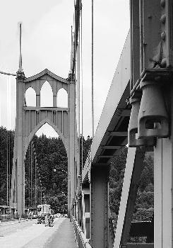 Saint John's Bridge, Portland, Oregon. (HAER, ORE,26-PORT,13-6)