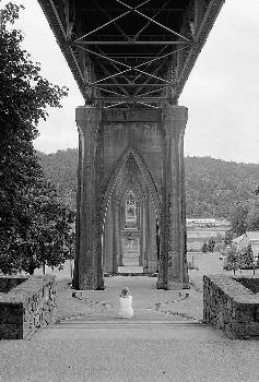 Saint John's Bridge, Portland, Oregon. (HAER, ORE,26-PORT,13-9)