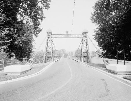 Delaware River Bridge:Spanning Delaware River on Delaware Road, Riegelsville, Bucks County, PA (HAER, PA,9-RIEG,1-1)