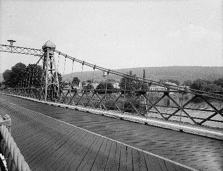 Delaware River Bridge:Spanning Delaware River on Delaware Road, Riegelsville, Bucks County, PA (HAER, PA,9-RIEG,1-3)