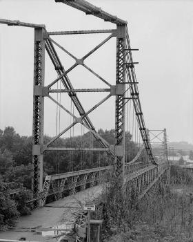 Dresden Suspension Bridge (1914) (HAER, OHIO,60-DRES,1-4)