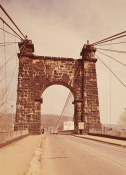 Wheeling Suspension Bridge:Spanning East channel of Ohio River at U.S. Route, Wheeling, Ohio County, WV (HAER, WVA,35-WHEEL,35-63)