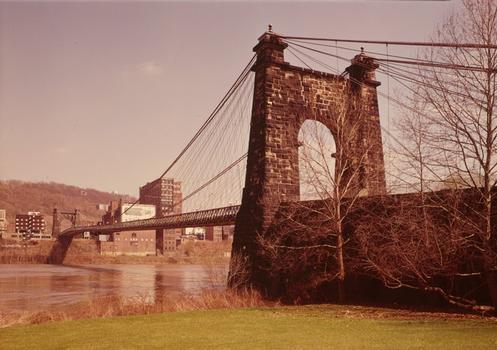 Wheeling Suspension Bridge:Spanning East channel of Ohio River at U.S. Route, Wheeling, Ohio County, WV (HAER, WVA,35-WHEEL,35-64)
