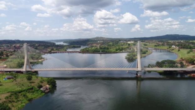 New Nile Bridge in Jinja, Uganda